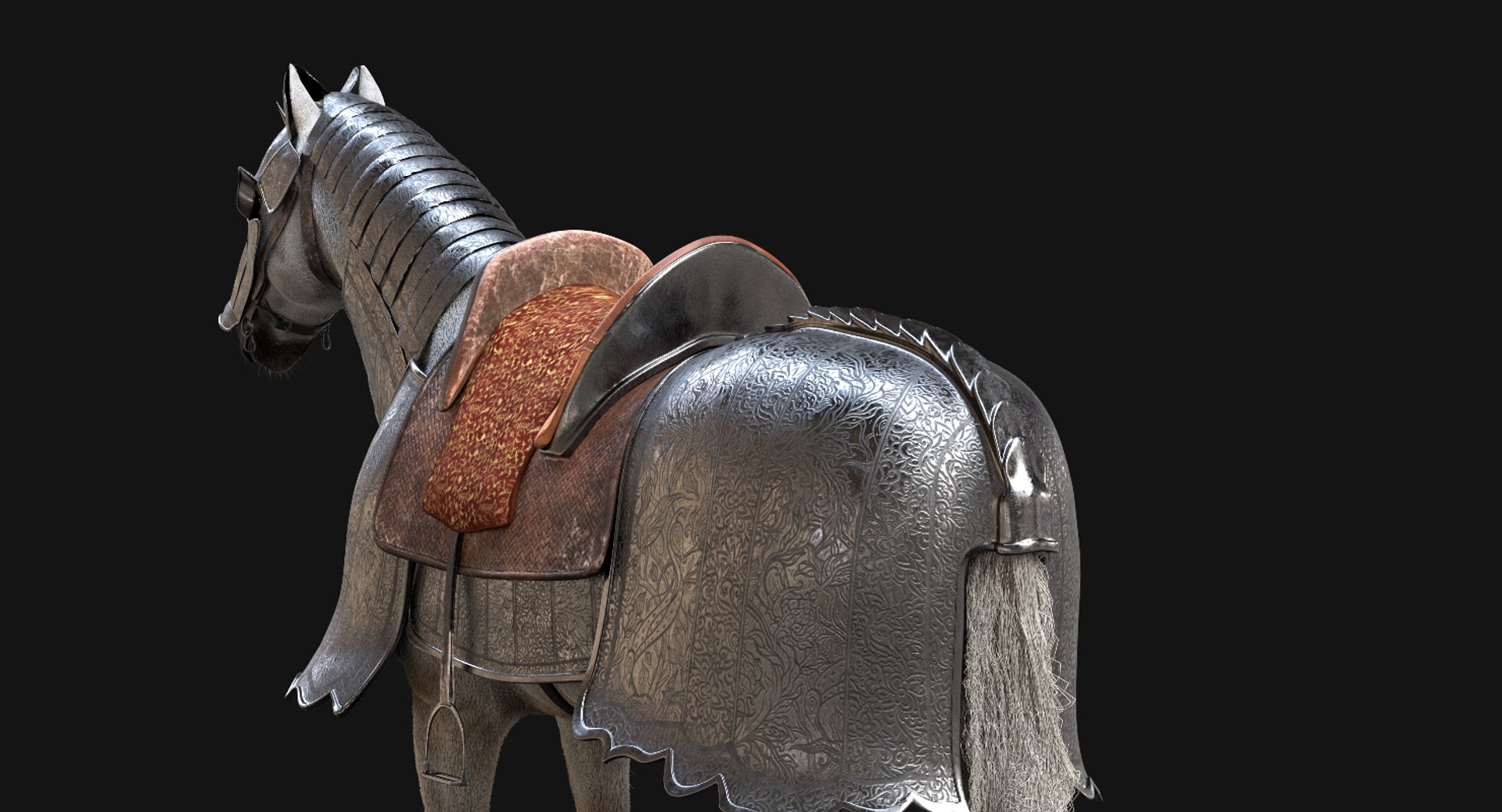 3D Horse Rigged Tail - TurboSquid 1372623