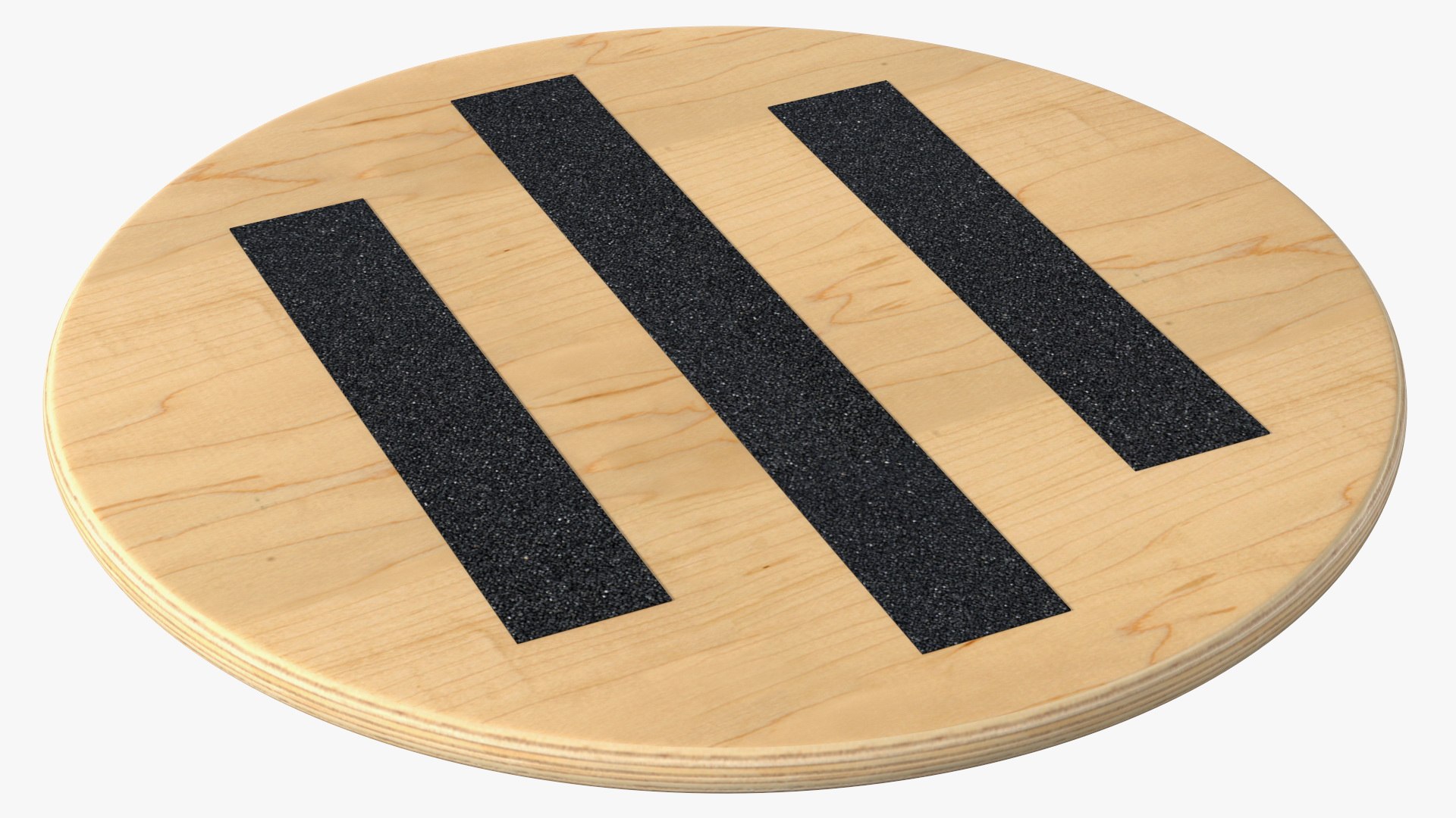 Wooden Round Balance Board 3D model preview