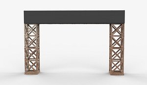 Racing Start Gantry 3D model