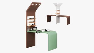 Spa Bleu Manicure Table 3D model