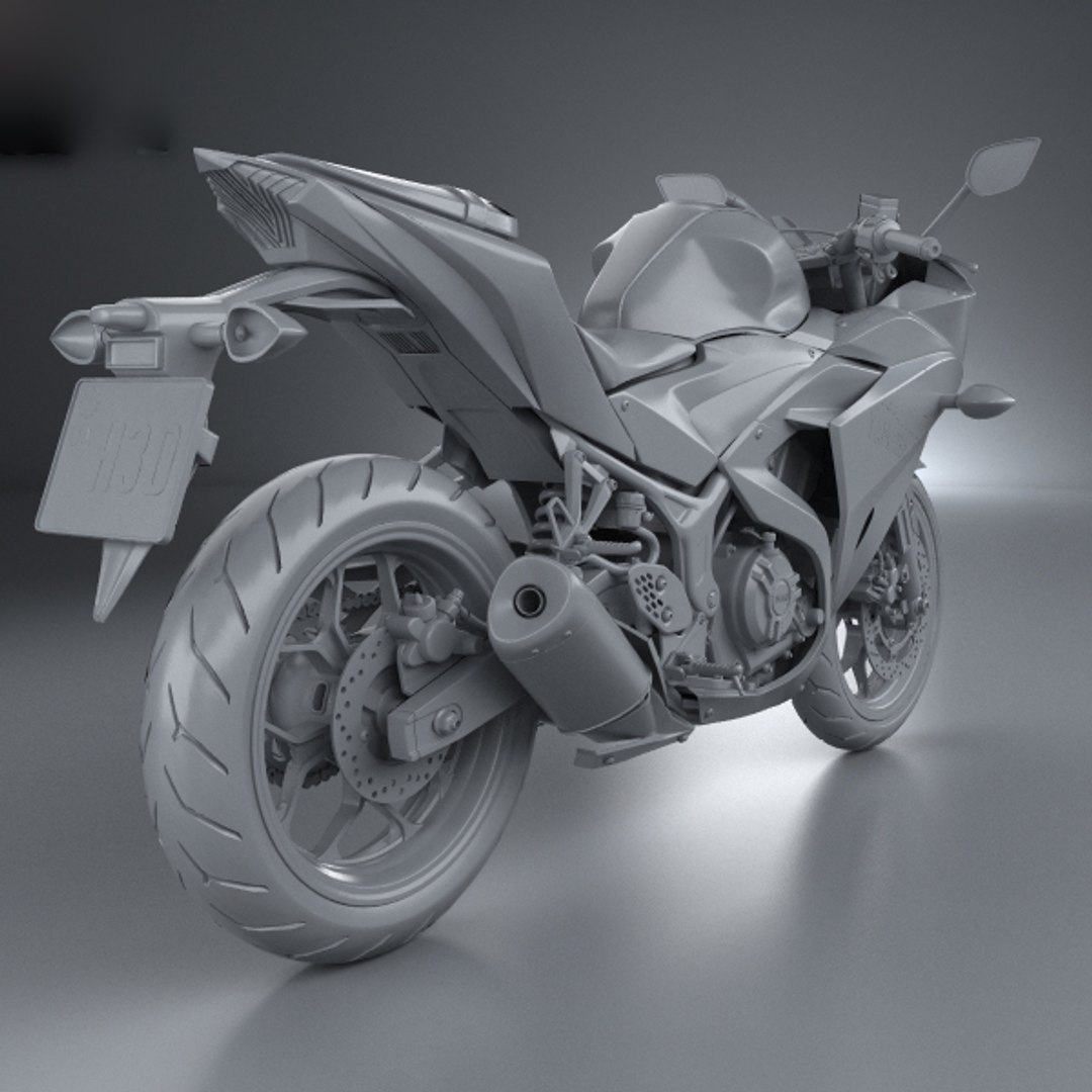Yamaha r3 cheap 3d model