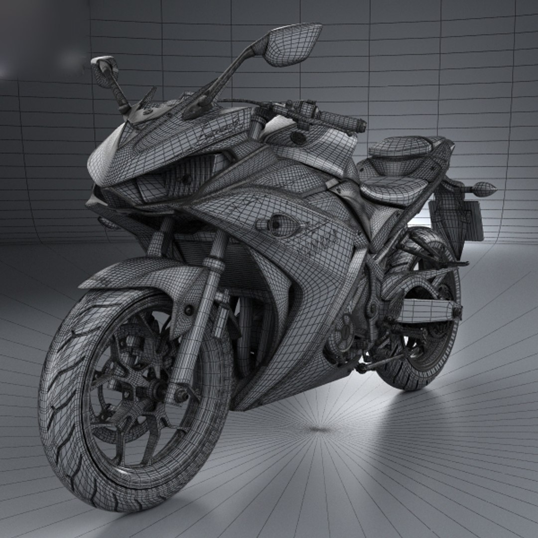 3D Yamaha Yzf r3 Yzf Model TurboSquid 1298969