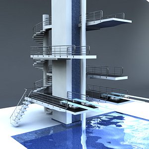 olympic diving board 3d max