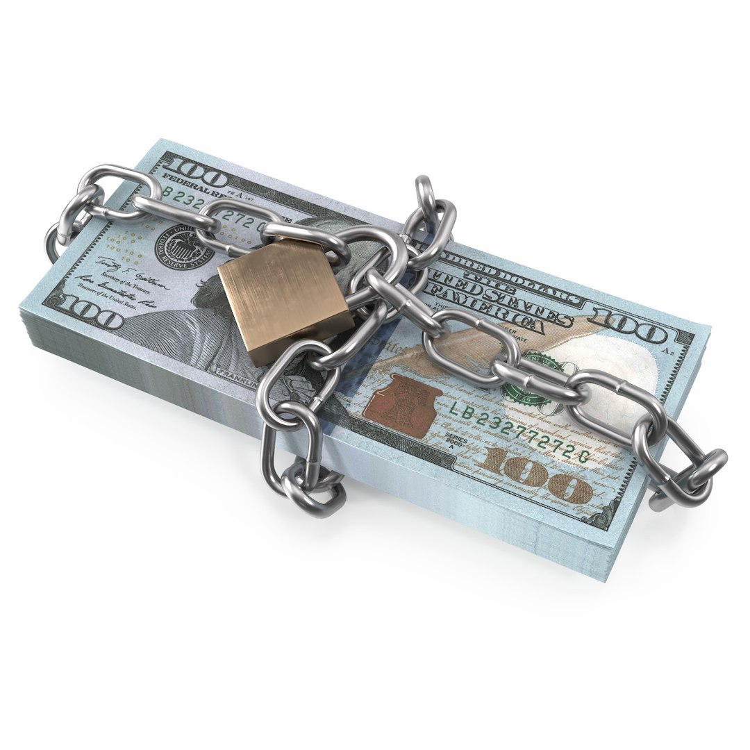 Chained Dollars 3D model preview