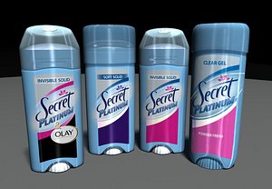 secret deodorant 3d ma