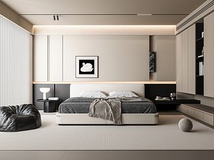 Modern bedroom 3D model