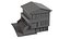 Paquete de 26 modelos 3D de edificios y casas de baja poligonización