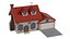 Paquete de 26 modelos 3D de edificios y casas de baja poligonización