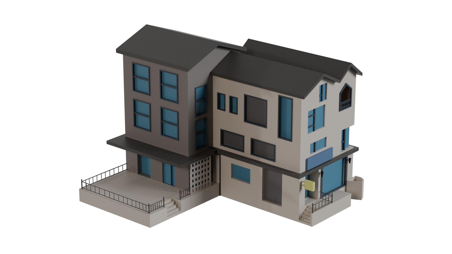 26 Lowpoly Buildings and Houses 3D Model  Pack 3D model https://p.turbosquid.com/ts-thumb/1U/wLObDr/td/house2color/png/1760971559/1920x1080/fit_q87/233c0ca38ba7ab91b2726fdf27d5fd98ab082fdf/house2color.jpg