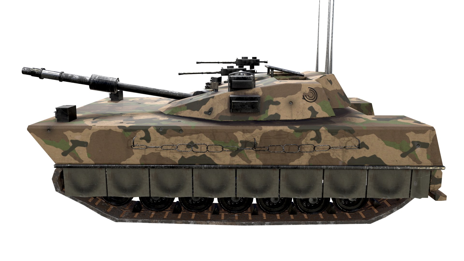3D Battle Tank Model - TurboSquid 2119280
