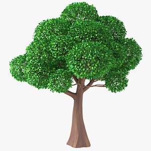 3D Cartoon Tree 6