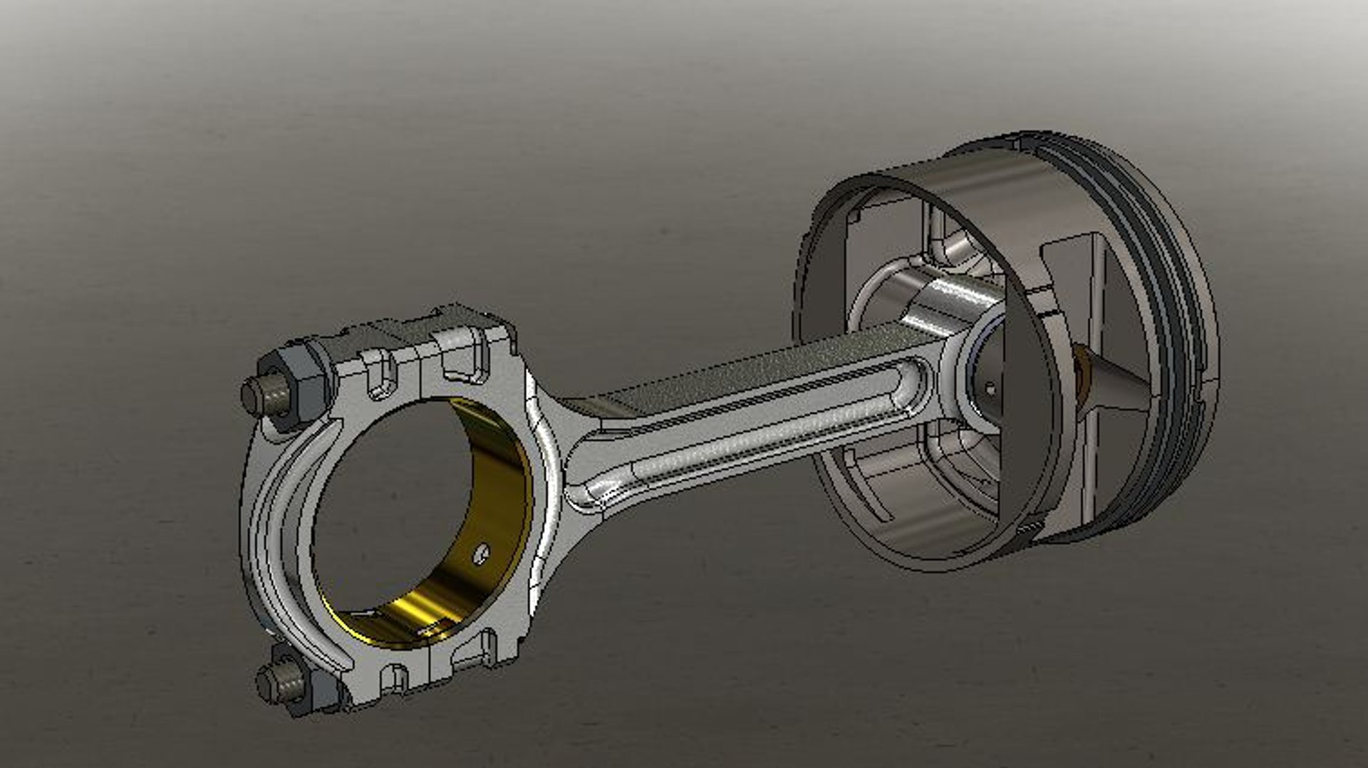 3dsmax Assembly Piston