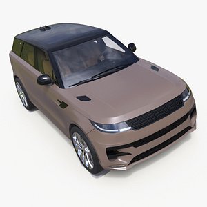 Luxury Sport SUV Brown 3D model