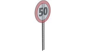 3D 50 speed limit model