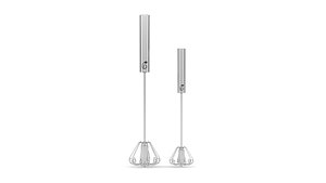 3D Stainless Steel Egg Whisk