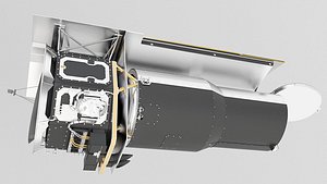 3D telescope scope spitzer model