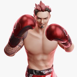 Low Poly Boxer - MMA Fighter - Sakti
