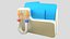 Carpeta de archivos 3D icono de baja poli