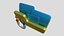 Carpeta de archivos 3D icono de baja poli