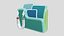 Carpeta de archivos 3D icono de baja poli