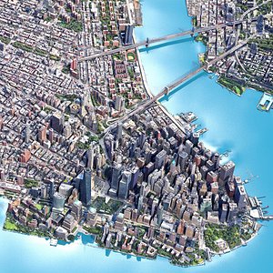 Lower Manhattan 3D Scan City