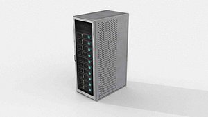 Data Center Rack 3D model