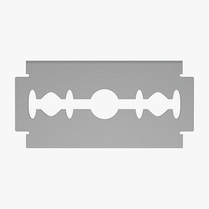 3D Razor Blade - Geometry Only No Textures No Materials model