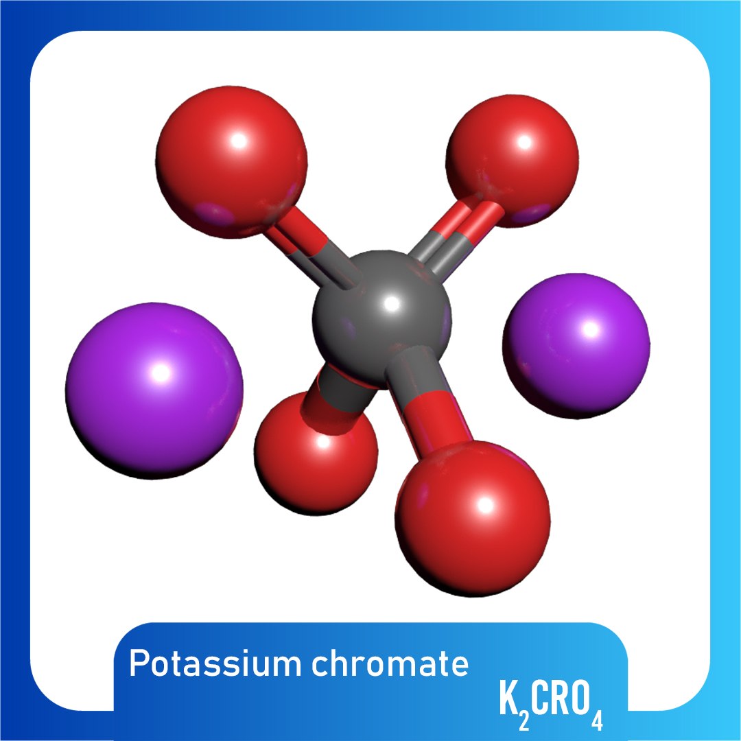 3D Potassium Chromate Molecule K2cro4 TurboSquid 1426460