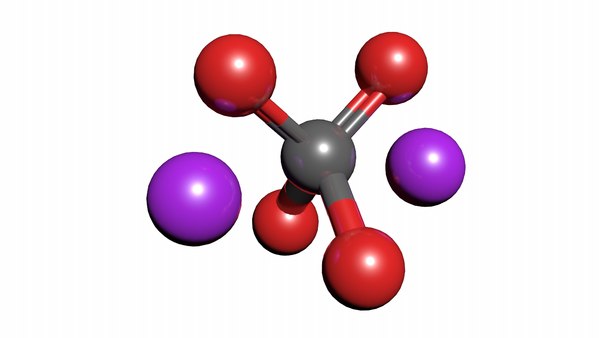 3D potassium chromate molecule k2cro4 - TurboSquid 1426460