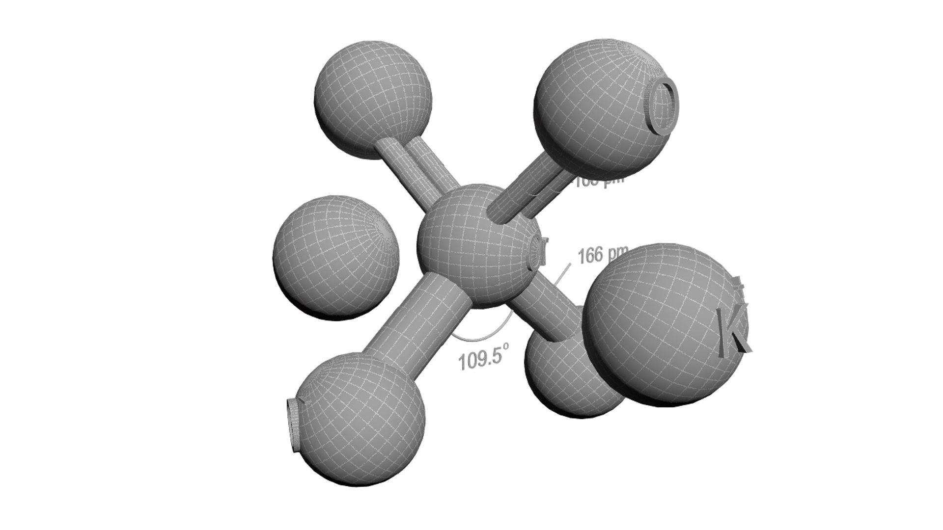 3D Potassium Chromate Molecule K2cro4 - TurboSquid 1426460