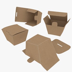 3D Paper Boxes Collection model