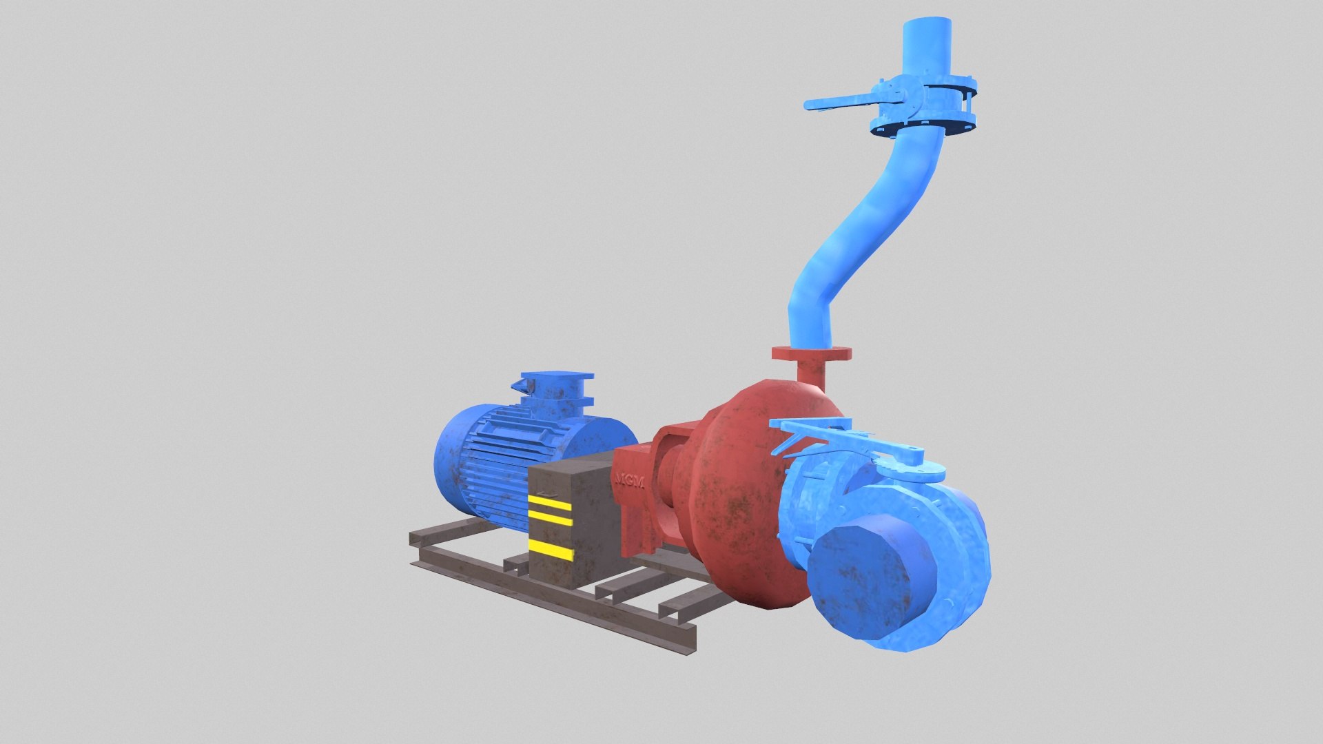 3D Pump Motor Inlet Outlet Model - TurboSquid 2297880