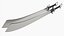 Double Wushu broadswords