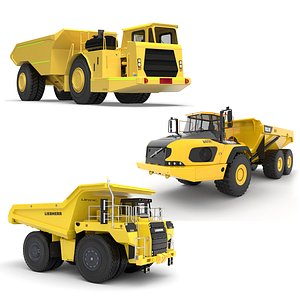 3D Mining Truck Set