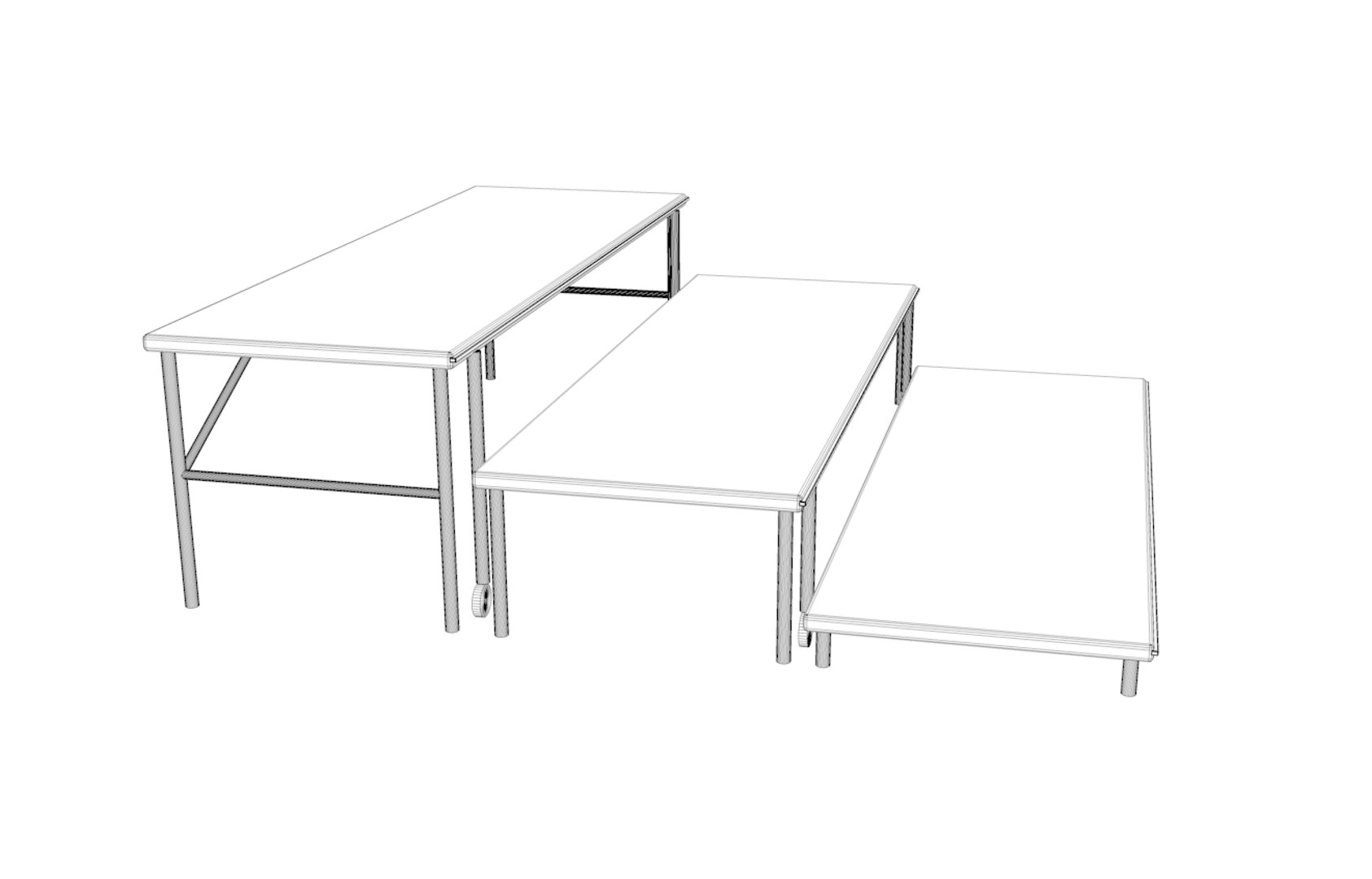 Press Risers 3D Model - TurboSquid 1399336