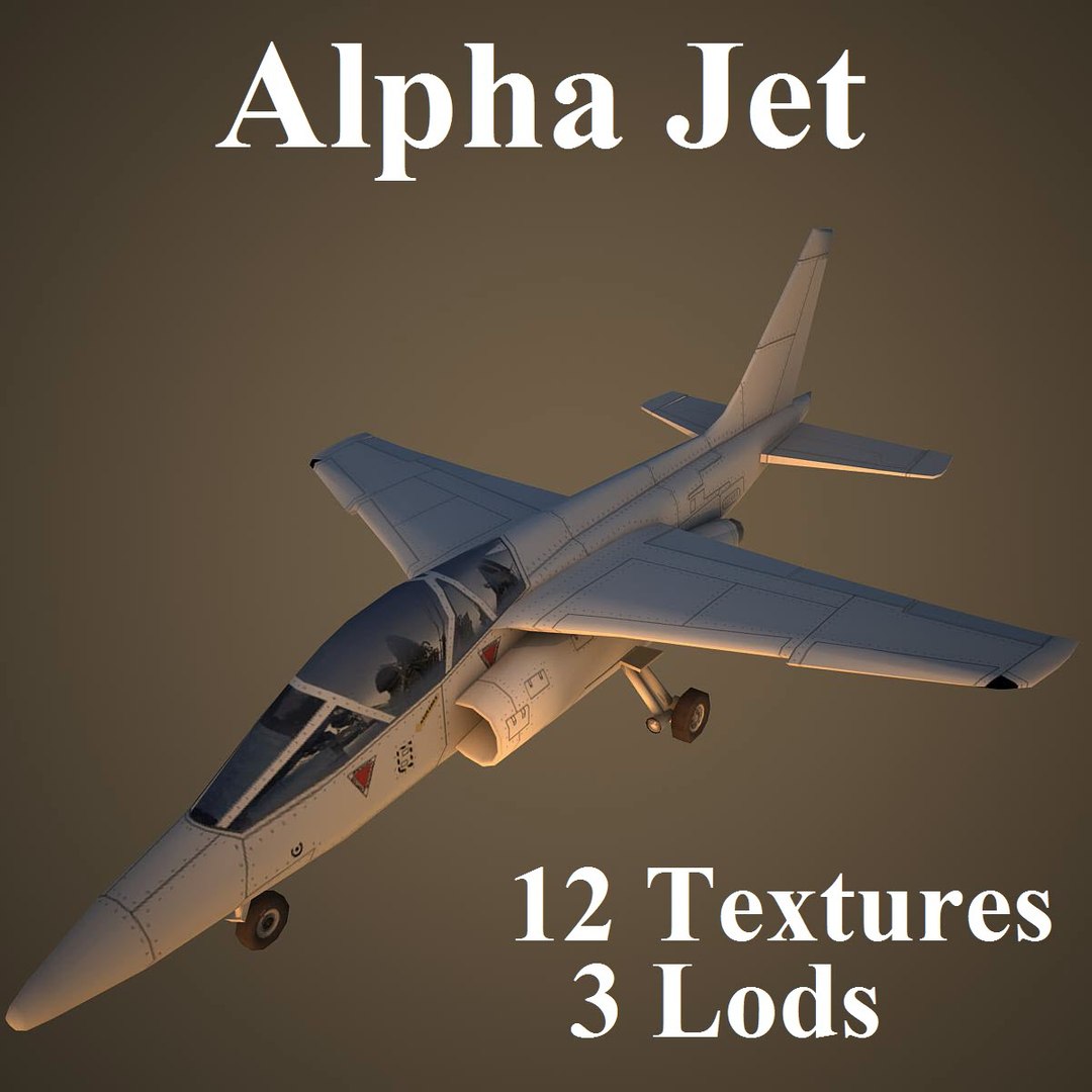 3d Model Of Alpha Jet