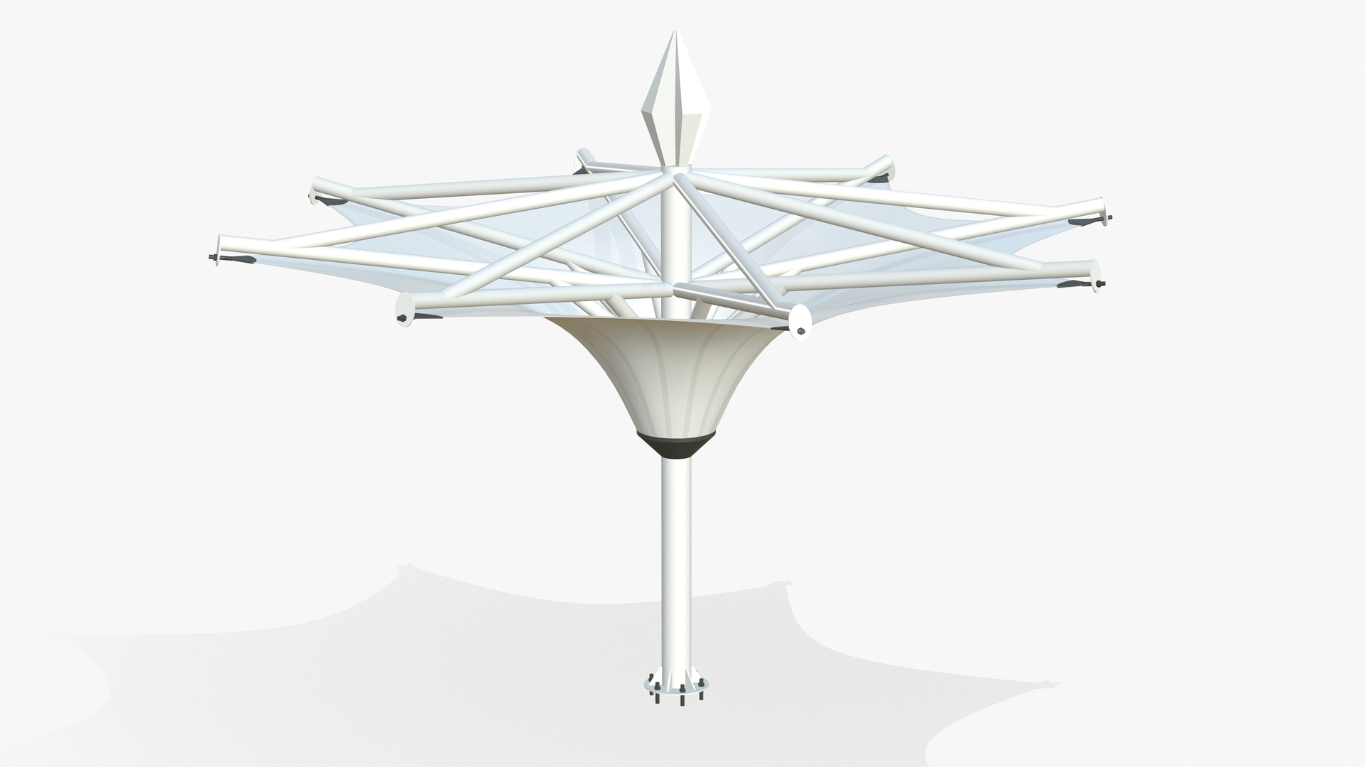 Tensile Structures Umbrella model - TurboSquid 1828057