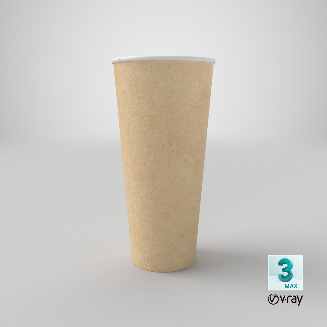 3D Paper Coffee Cup 24 oz model - TurboSquid 1991804