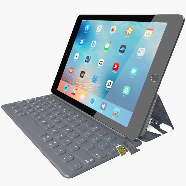 3d realistic apple ipad pro model