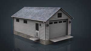 detached garage 3D model