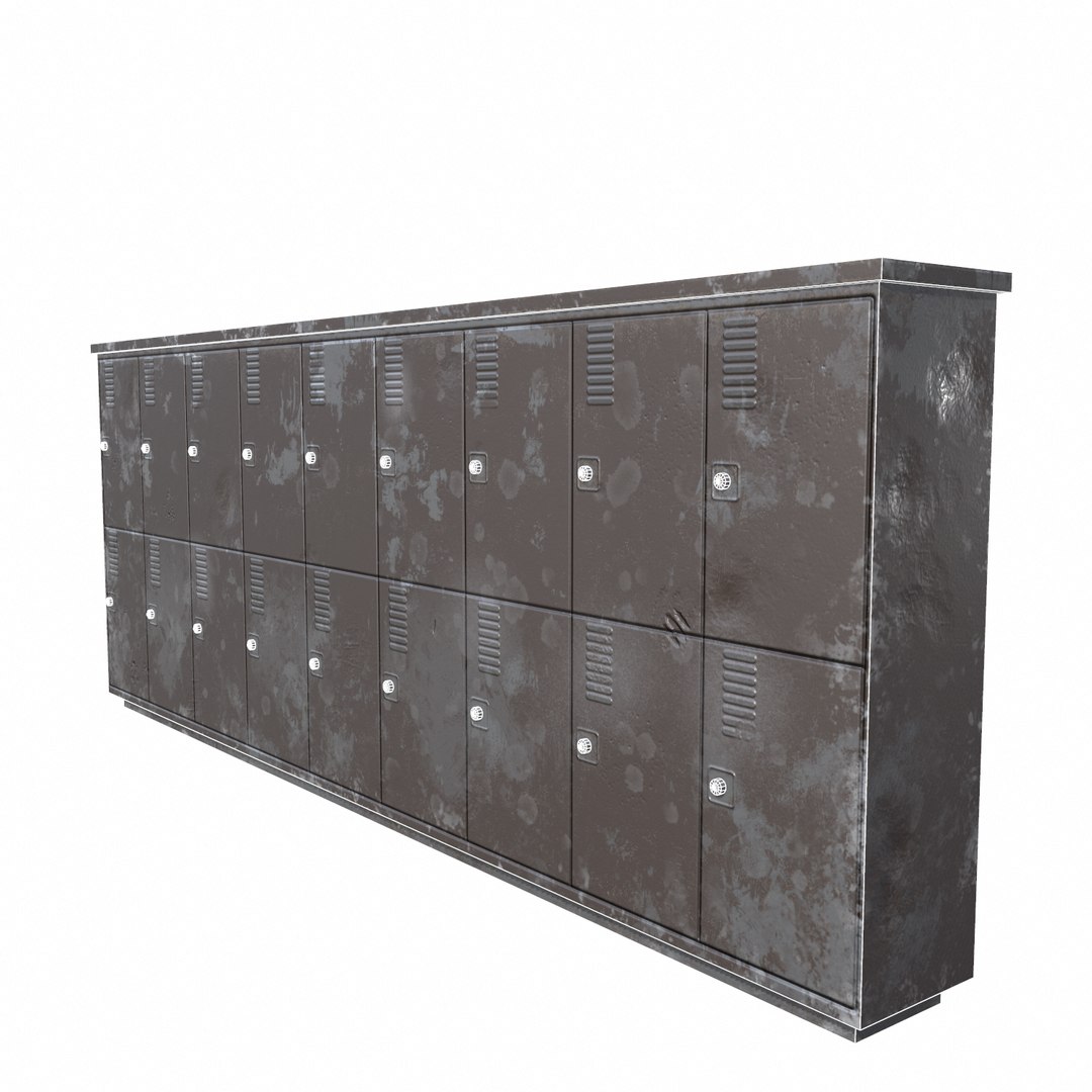 3D locker cabinet05 pbr low-poly model - TurboSquid 1587725