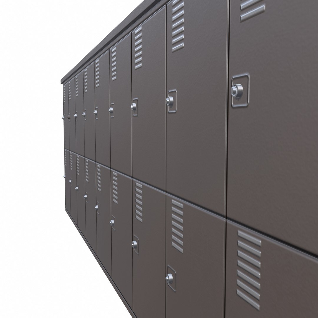 3D locker cabinet05 pbr low-poly model - TurboSquid 1587725