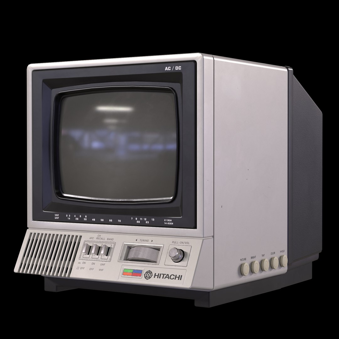 3D Model Hitachi CRT TV - TurboSquid 1783754