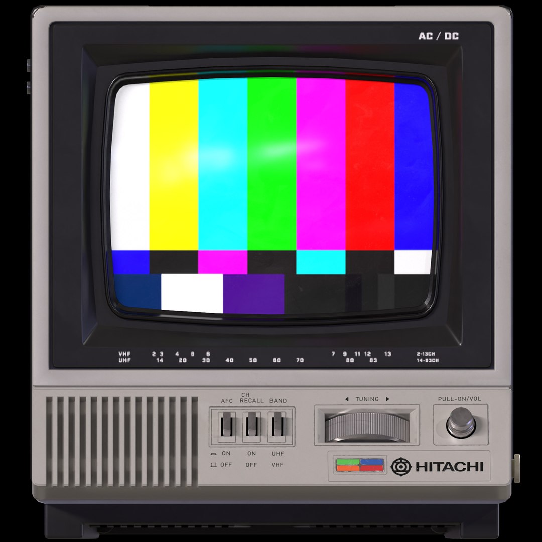 3D Model Hitachi CRT TV - TurboSquid 1783754