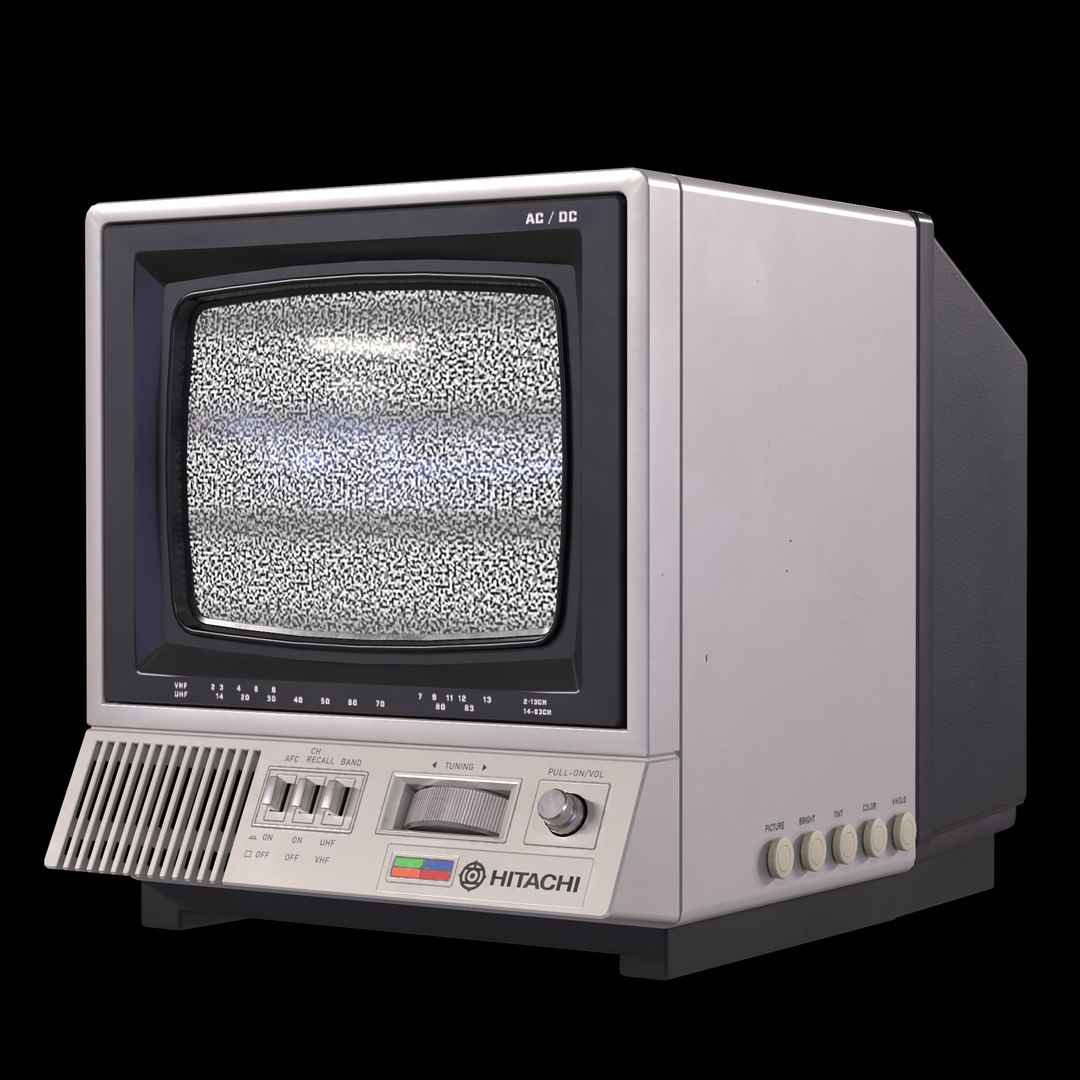 Vintage CRT TV 29 inch - Black | 3D model