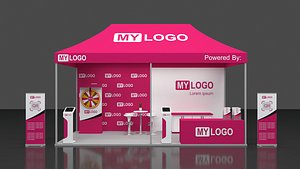 Booth 6x3m tent model