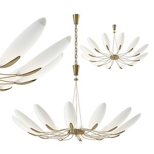 3D chandelier attributed stilnovo model