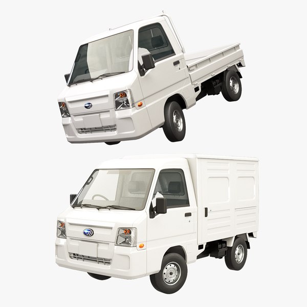 3D Subaru Sambar Truck and Panel Van Collection