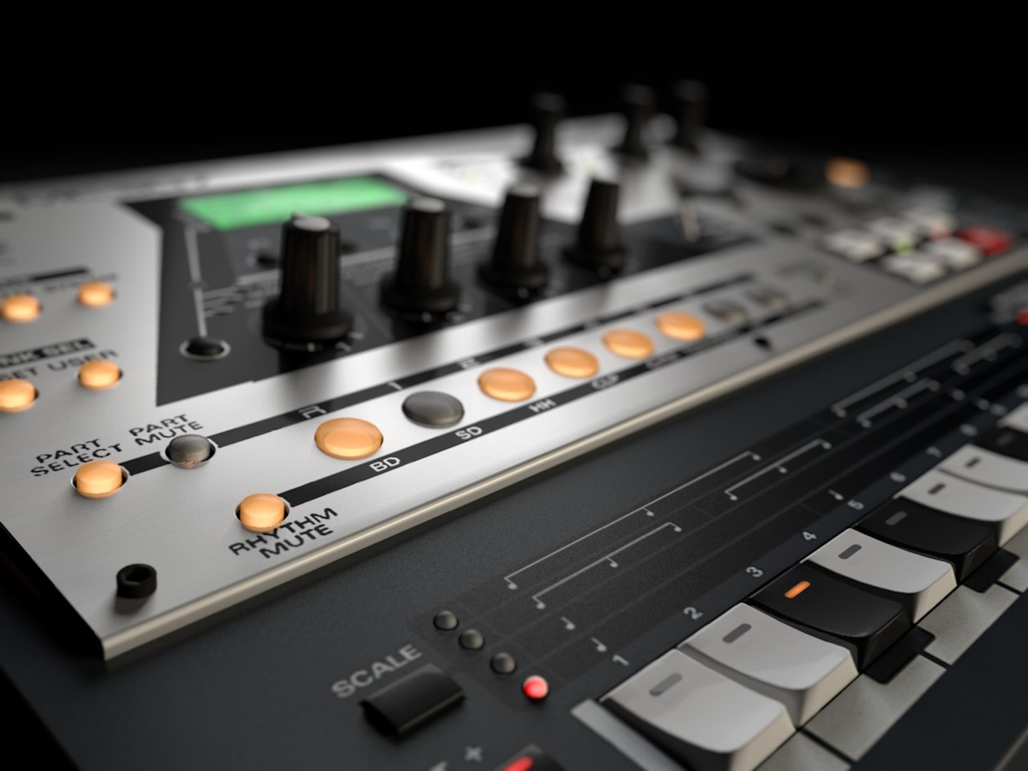 3d Roland Groovebox Mc307 Model