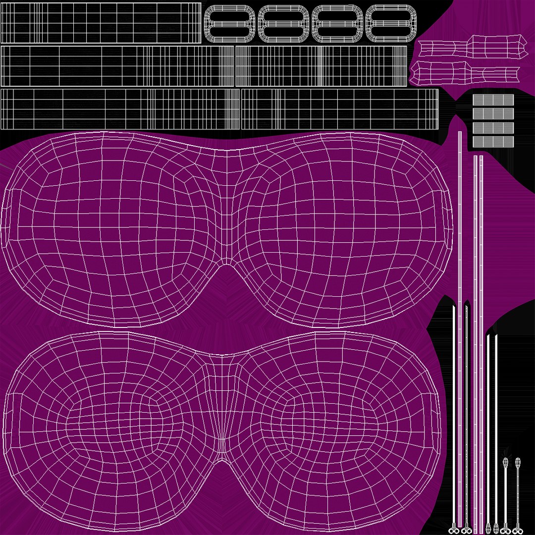 3D Sleep Mask Pink - TurboSquid 2083586